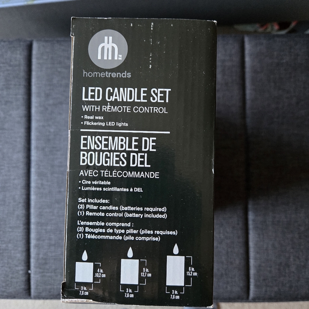Hometrends LED Candle Set with Remote Control - Picture 3 of 3
